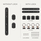 12-Inch Aluminum L-Track Tie-Down Rail Kit With D-Rings