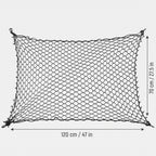 Elastic-Edge Pet Car Barrier Net With 4 Hooks 47x28 Inches