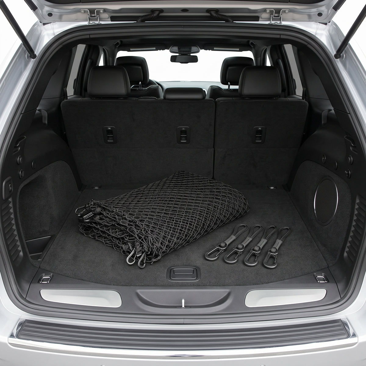 Elastic-Edge Pet Car Barrier Net With 4 Hooks 47x28 Inches