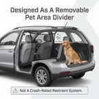 Elastic-Edge Pet Car Barrier Net With 4 Hooks 47x28 Inches