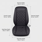 12V/24V Heated Car Seat Cover With 3 Heat Levels