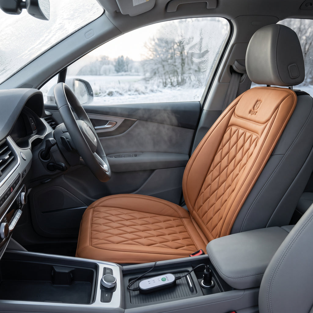 12V/24V Heated Car Seat Cover With 3 Heat Levels