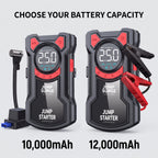 12V Portable Jump Starter With Digital Tire Inflator