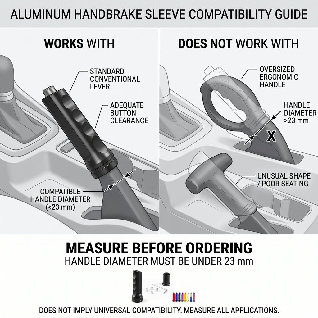12cm Aluminum Handbrake Sleeve for Under-23mm Handles
