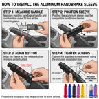 12cm Aluminum Handbrake Sleeve for Under-23mm Handles