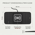 15W Car Charging Mat With Trimmable Non-Slip Sides
