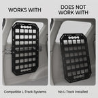 15 × 9.25 in Aluminum L-Track MOLLE Storage Panel