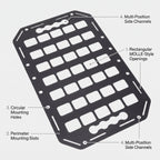 15 × 9.25 in Aluminum L-Track MOLLE Storage Panel