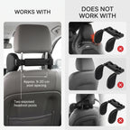 180° Car Headrest Pillow With Folding Side Supports