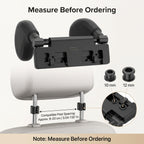 180° Car Headrest Pillow With Folding Side Supports