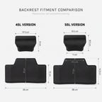 2-Piece Motorcycle Top Case Passenger Backrest for 45L/55L Aluminum Cases