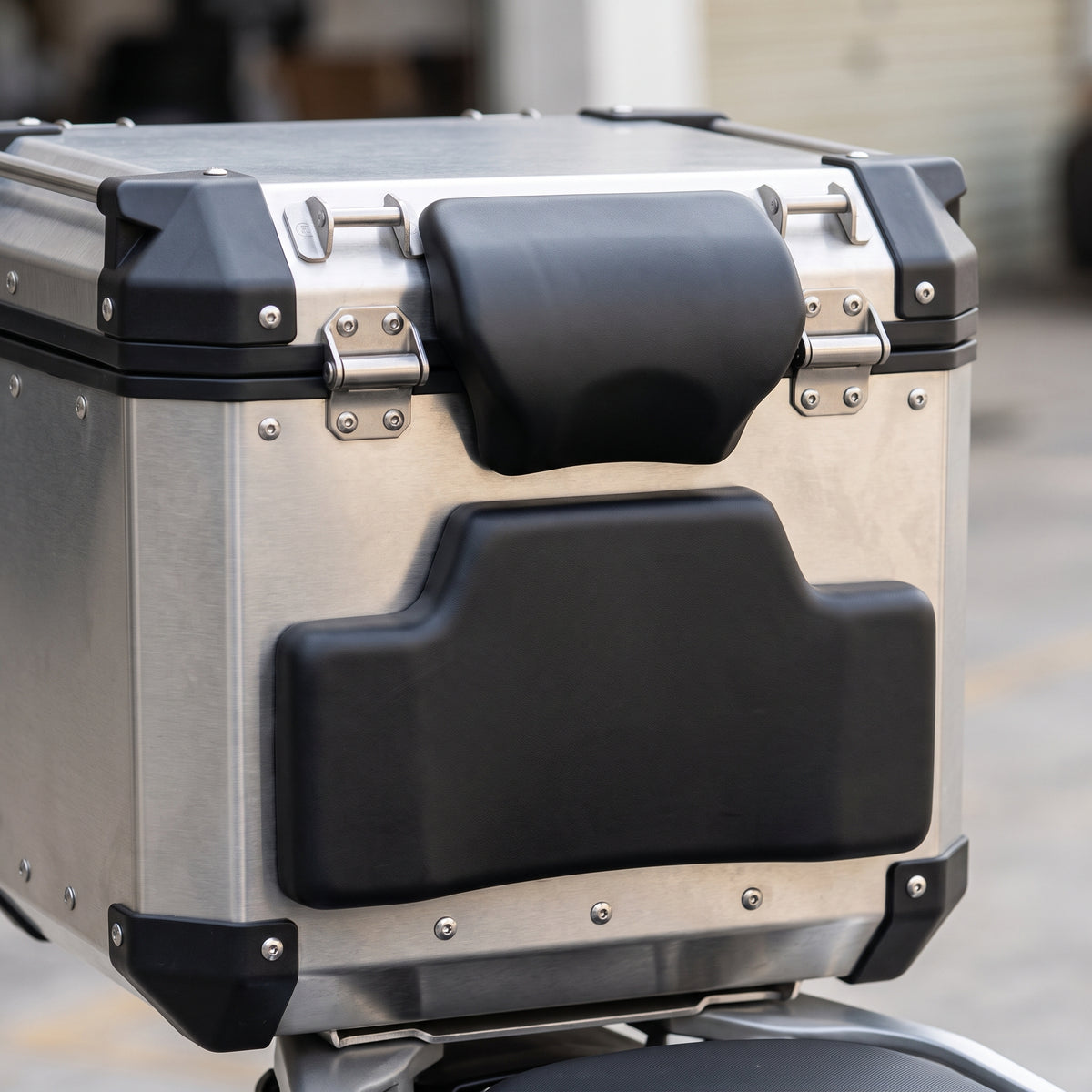 2-Piece Motorcycle Top Case Passenger Backrest for 45L/55L Aluminum Cases