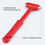 2-in-1 Car Safety Hammer With Seatbelt Cutter
