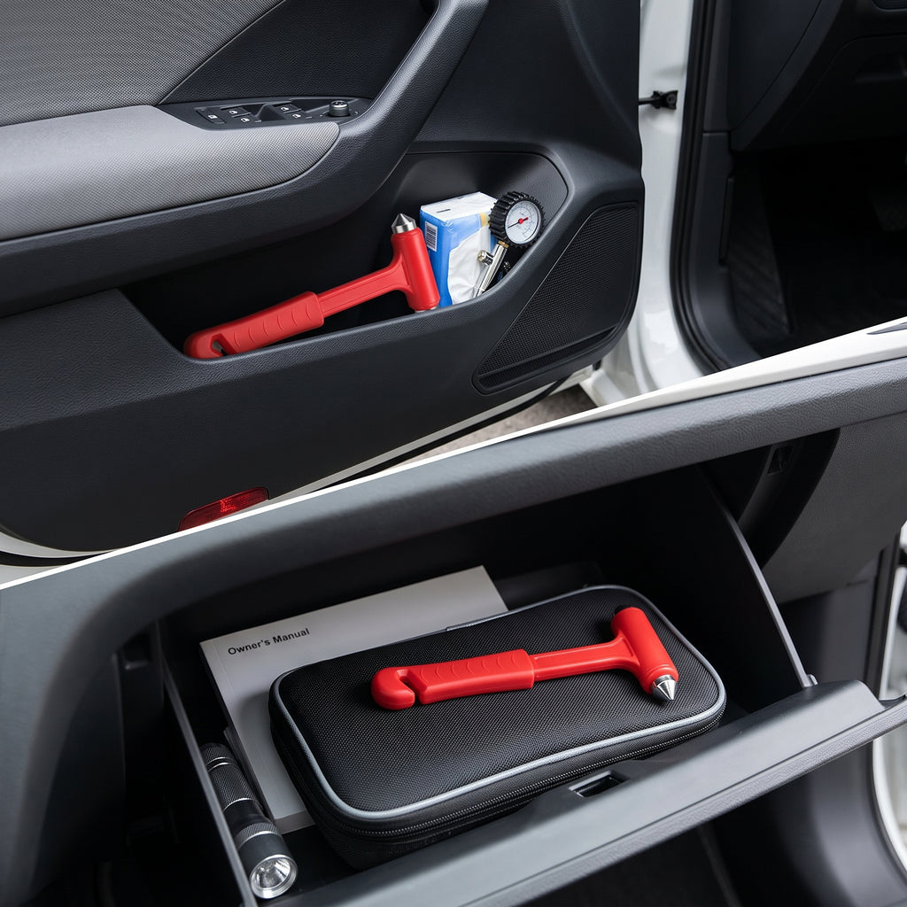 2-in-1 Car Safety Hammer With Seatbelt Cutter