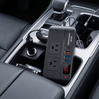 200W 12V Car Power Inverter With Dual AC & USB-C