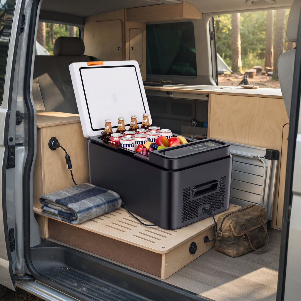 20L Portable Car Refrigerator Freezer With Bluetooth App Control