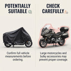 220cm Lightweight Motorcycle & Scooter Cover With Elastic Hem