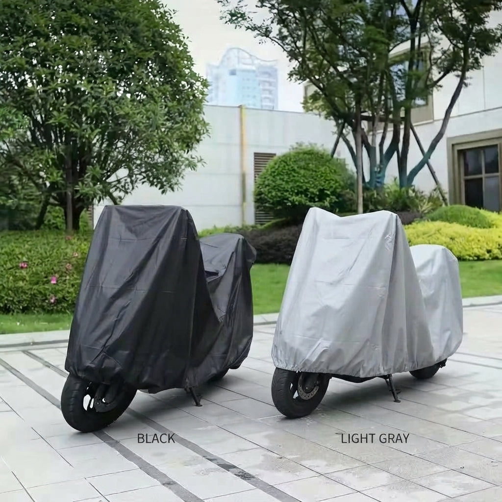 220cm Lightweight Motorcycle & Scooter Cover With Elastic Hem