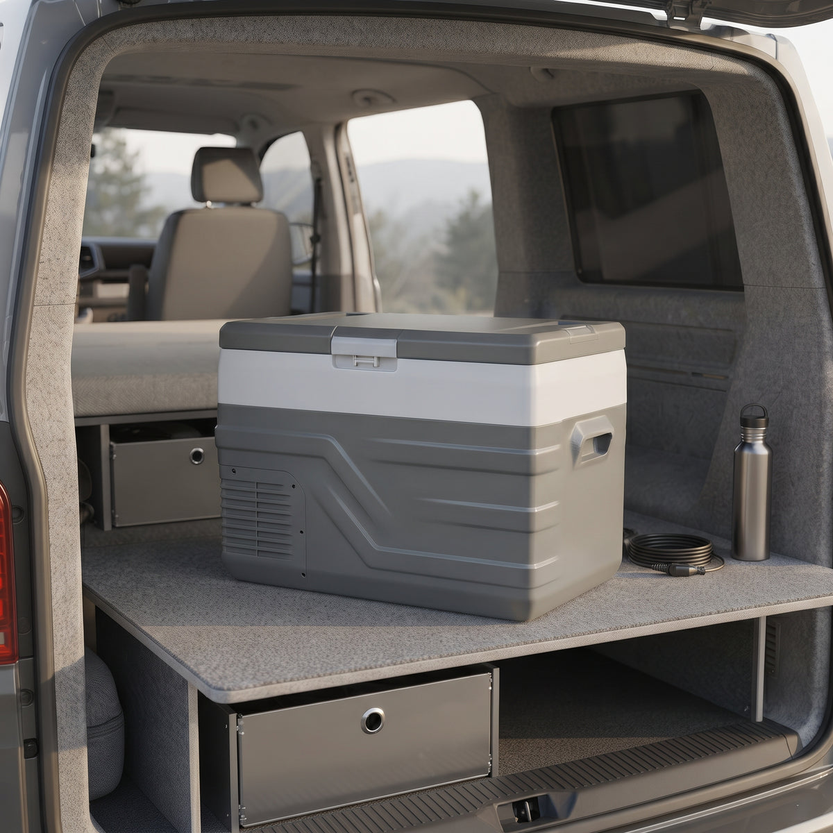 25L/35L/45L Portable Car Refrigerator Freezer With Dual Power Support