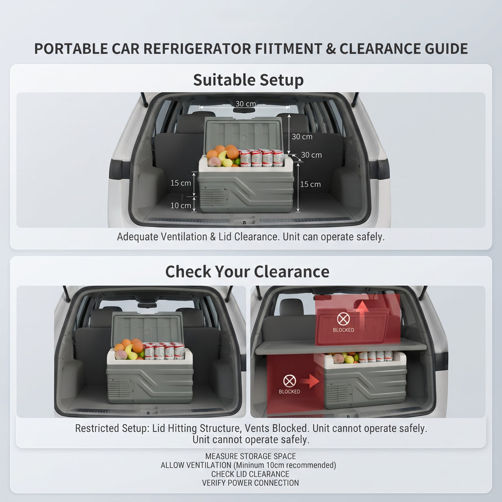 25L/35L/45L Portable Car Refrigerator Freezer With Dual Power Support
