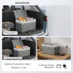 25L/35L/45L Portable Car Refrigerator Freezer With Dual Power Support