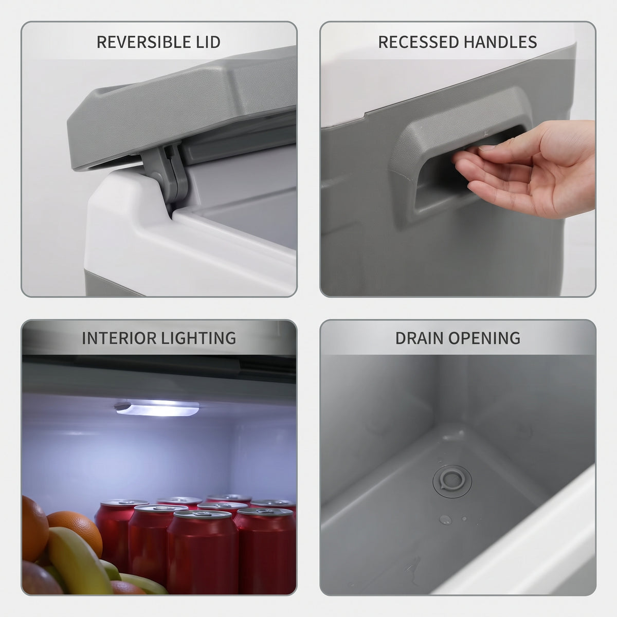 25L/35L/45L Portable Car Refrigerator Freezer With Dual Power Support