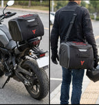 25L Semi-Rigid Motorcycle Tail Bag With Shoulder Strap