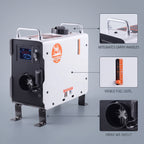 2KW All-in-One Diesel Air Heater With Bluetooth & CO Alarm