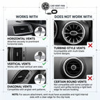 USB Car Vent Fan With Adjustable Ball-Joint Mount and 3-Speed Levels