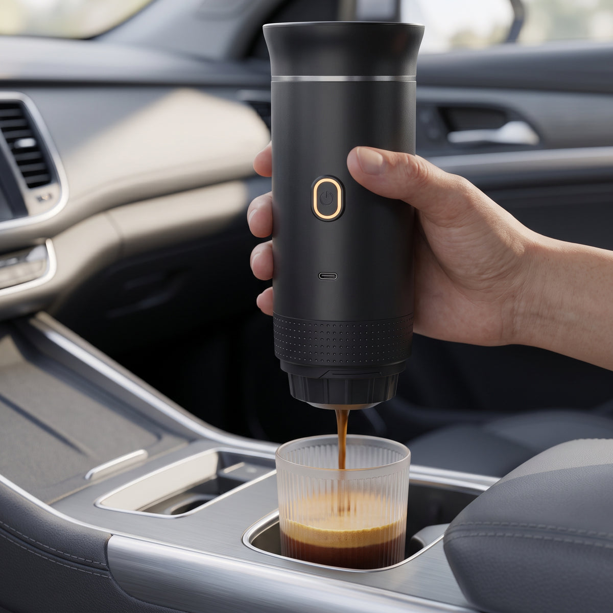 Portable Electric Espresso Maker With Self-Heating & USB-C Charging