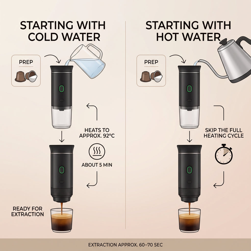 Portable Electric Espresso Maker With Self-Heating & USB-C Charging