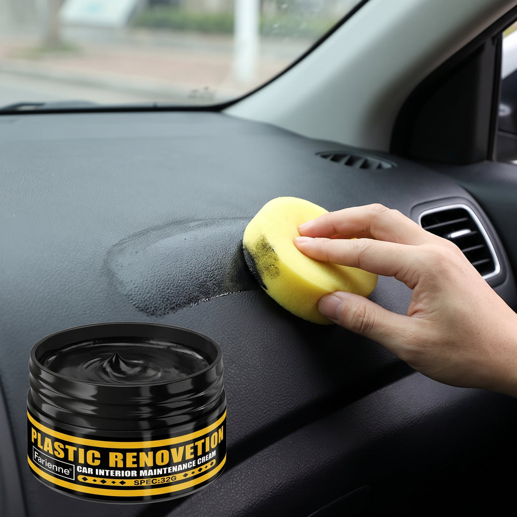 32G Black Automotive Trim Renovation Cream With Applicator