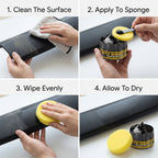 32G Black Automotive Trim Renovation Cream With Applicator