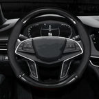 15in Hand-Stitched Microfiber Steering Wheel Cover, O/D Fit