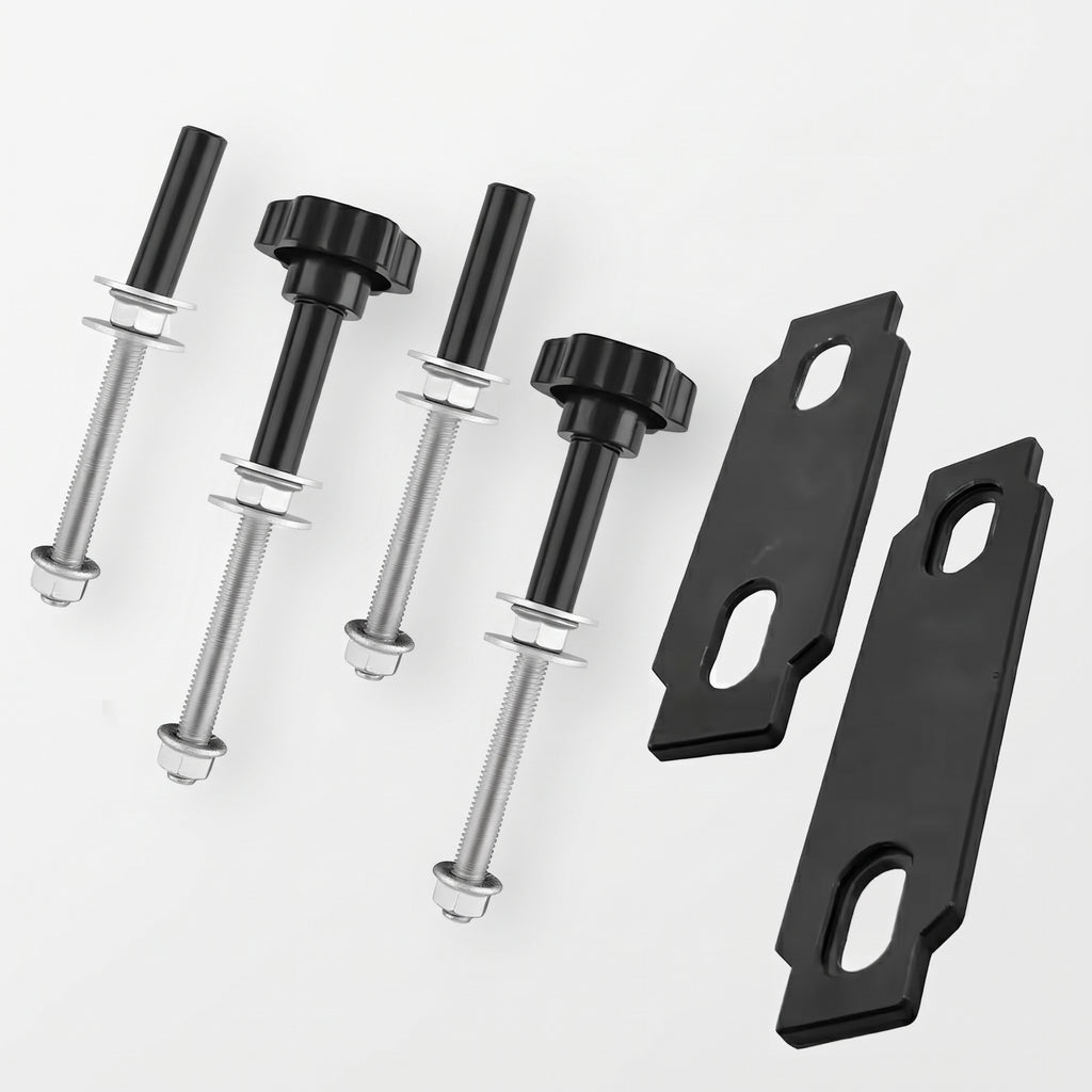 4-Bolt Traction Board Roof Rack Mounting Kit With Hand Knobs