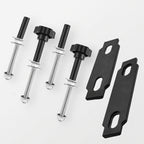 4-Bolt Traction Board Roof Rack Mounting Kit With Hand Knobs