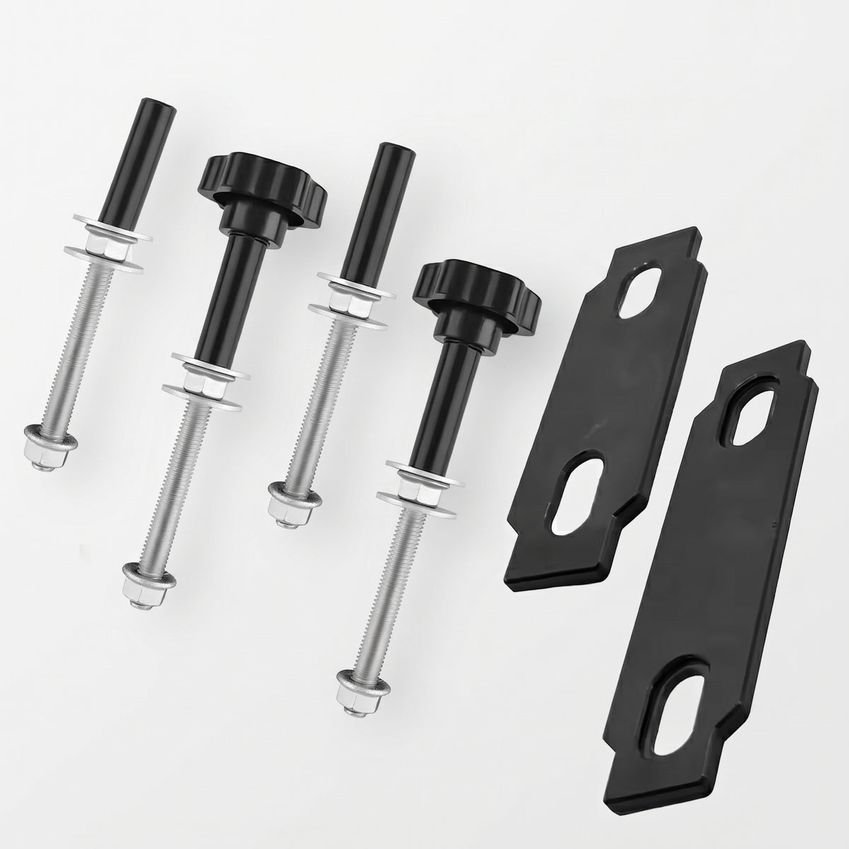 4-Bolt Traction Board Roof Rack Mounting Kit With Hand Knobs