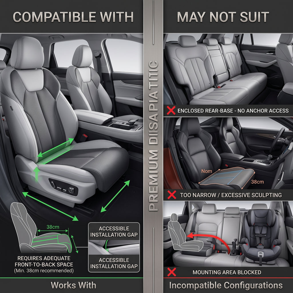 Car Seat Extension Cushion With Thigh Support (17 in)