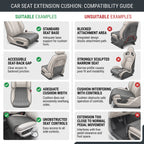 Car Seat Extension Cushion With Thigh Support (17 in)