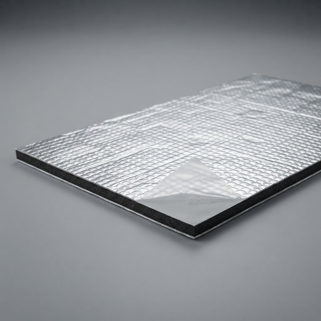 50PCS Self-Adhesive Car Insulation Mats With Aluminum Foil