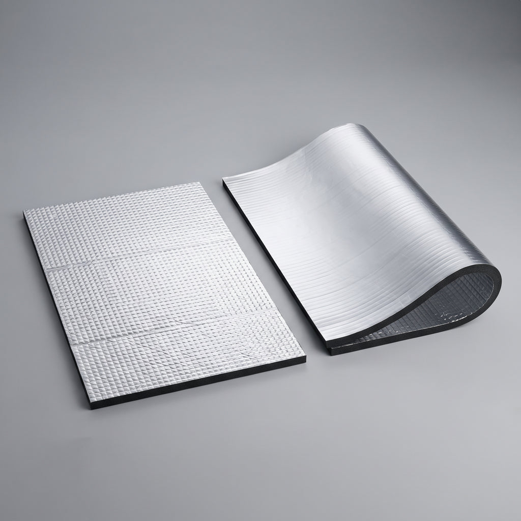50PCS Self-Adhesive Car Insulation Mats With Aluminum Foil