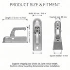 50mm Trailer Tow Ball Coupler With Lever Lock, 800kg Rated