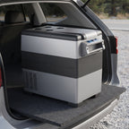 55L Portable Car Refrigerator Freezer With Dual Compartments