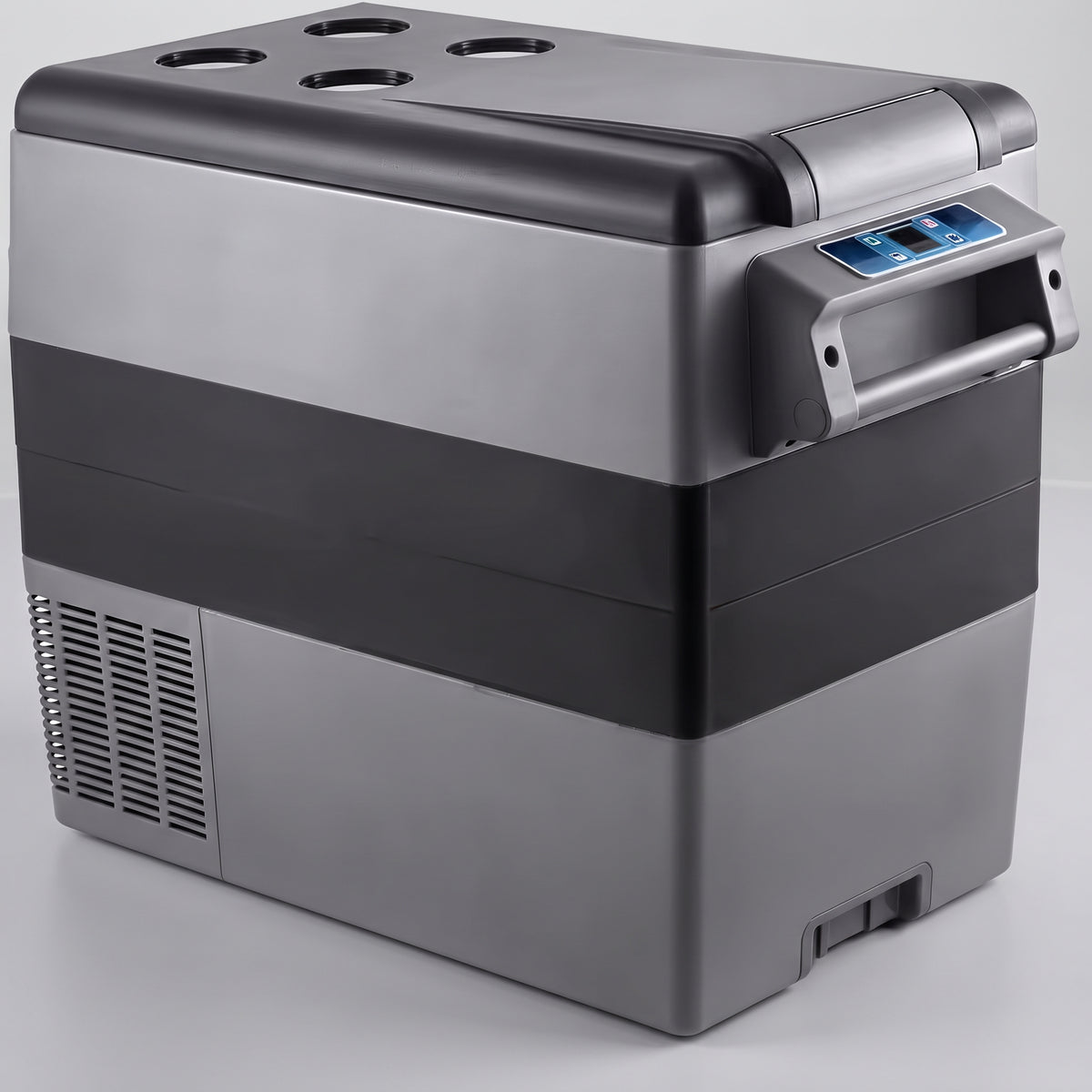 55L Portable Car Refrigerator Freezer With Dual Compartments