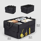 Foldable Trunk Organizer With 3-Section Storage (22 in)