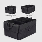 Foldable Trunk Organizer With 3-Section Storage (22 in)