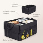 Foldable Trunk Organizer With 3-Section Storage (22 in)