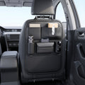 6-Pocket PU Car Seat Back Organizer With Anti-Kick Protection