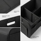 60CM Collapsible Trunk Organizer With 3 Compartments & 12 Pockets