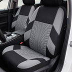 9-Piece Car Seat Cover Set With Split Rear Bench Zippers